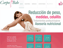 Tablet Screenshot of corpobelo.com.ec